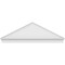 Ekena Millwork Peaked Cap Smooth Architectural PVC Combination Pediment, 76"W x 25-7/8"H x 2-3/4"P (Pitch 6/12) PEDPC076X260PKC00 - alternate 3